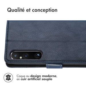 iMoshion Étui de téléphone portefeuille Luxe Sony Xperia 1 V - Bleu foncé