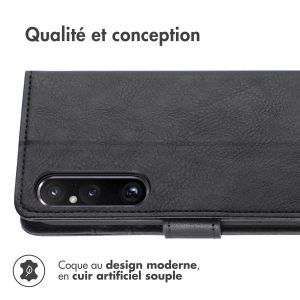 iMoshion Étui de téléphone portefeuille Luxe Sony Xperia 1 V - Noir
