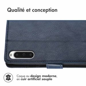 iMoshion Étui de téléphone portefeuille Luxe Sony Xperia 10 V - Bleu foncé