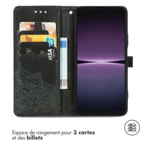 iMoshion Etui de téléphone portefeuille Mandala Sony Xperia 1 V - Noir