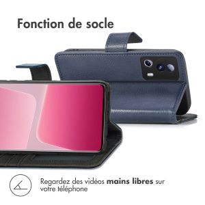 iMoshion Étui de téléphone portefeuille Luxe Xiaomi 13 Lite - Bleu foncé