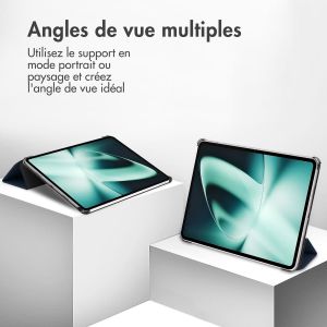 iMoshion Coque tablette Trifold OnePlus Pad - Bleu foncé