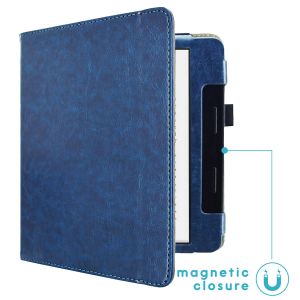 iMoshion Étui de liseuse portefeuille en cuir végan Kobo Sage / Tolino Epos 3 - Bleu foncé