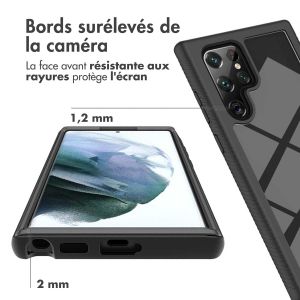 iMoshion Coque 360° Full Protective Samsung Galaxy S22 Ultra - Noir