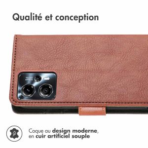 iMoshion Étui de téléphone portefeuille Luxe Motorola Moto G13 / G23 - Brun