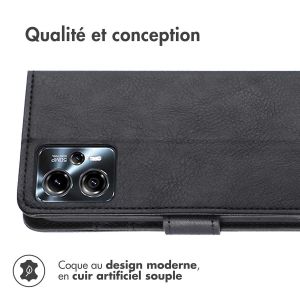 iMoshion Étui de téléphone portefeuille Luxe Motorola Moto G13 / G23 - Noir