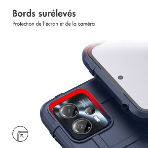 iMoshion Coque Arrière Rugged Shield Motorola Moto G13 - Bleu foncé