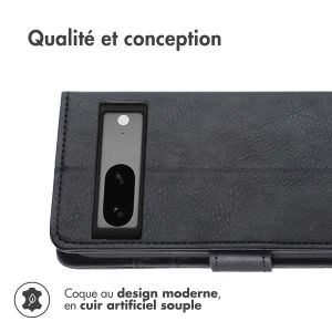 iMoshion Étui de téléphone portefeuille Luxe Google Pixel 7a - Noir