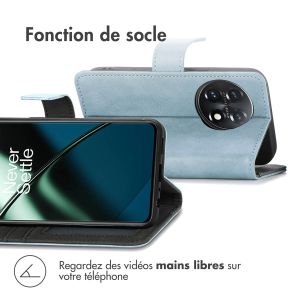 iMoshion Étui de téléphone portefeuille Luxe OnePlus 11 - Bleu clair