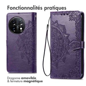 iMoshion Etui de téléphone portefeuille Mandala OnePlus 11 - Violet