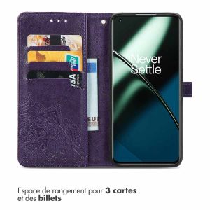 iMoshion Etui de téléphone portefeuille Mandala OnePlus 11 - Violet