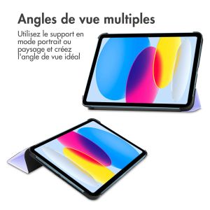 iMoshion Coque tablette Trifold iPad 10 (2022) 10.9 pouces - Lilac