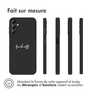 iMoshion Coque Design Samsung Galaxy A14 (5G/4G) - Fuck Off - Noir