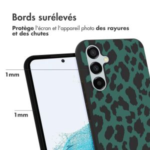 iMoshion Coque Design Samsung Galaxy A54 (5G) - Léopard - Vert / Noir