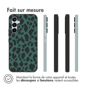 iMoshion Coque Design Samsung Galaxy A54 (5G) - Léopard - Vert / Noir