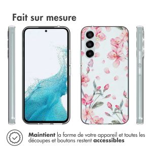 iMoshion Coque Design Samsung Galaxy A54 (5G) - Fleur - Rose