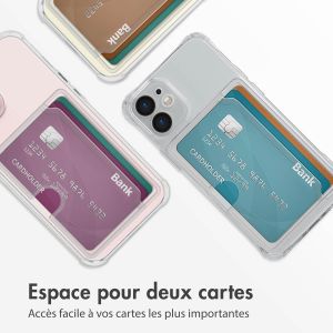 iMoshion Coque silicone avec porte-cartes iPhone 12 Mini - Transparent