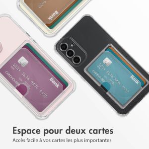 iMoshion Coque silicone avec porte-cartes Samsung Galaxy A34 (5G) - Transparent