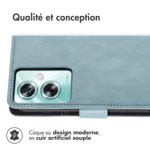 iMoshion Étui de téléphone portefeuille Luxe pour Oppo A79 - Bleu clair