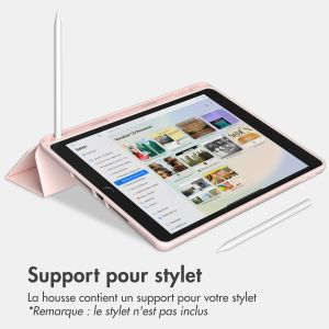 Accezz Étui de téléphone portefeuille Smart Silicone iPad 6 (2018) 9.7 pouces / iPad 5 (2017) 9.7 pouces - Rose