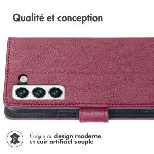 iMoshion Étui de téléphone portefeuille Luxe Samsung Galaxy S21 - Bordeaux