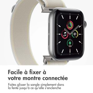 iMoshion Bracelet en nylon Trail Apple Watch Series 1-9 / SE - 38/40/41 mm - Starlight