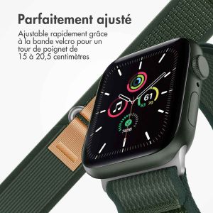 iMoshion Bracelet en nylon Trail Apple Watch Series 1-9 / SE / Ultra (2) - 42/44/45/49 mm - Army Green