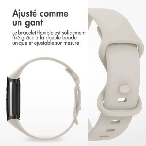 iMoshion Bracelet silicone Fitbit Charge 5 / Charge 6 - Taille S - Abricot