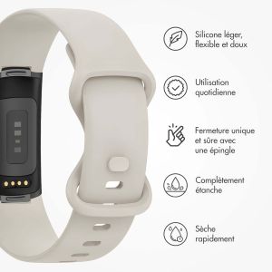 iMoshion Bracelet silicone Fitbit Charge 5 / Charge 6 - Taille S - Abricot