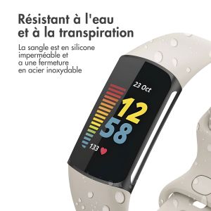 iMoshion Bracelet silicone Fitbit Charge 5 / Charge 6 - Taille L - Abricot