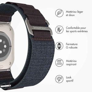 iMoshion Bracelet en nylon Alpine Apple Watch Series 1-9 / SE / Ultra (2) - 42/44/45/49 mm - Indigo