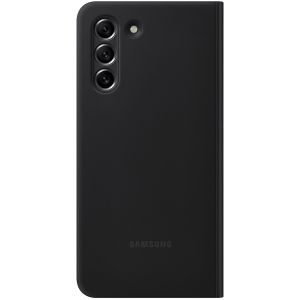 Samsung Original étui de téléphone portefeuille Clear View Galaxy S21 FE - Dark Gray