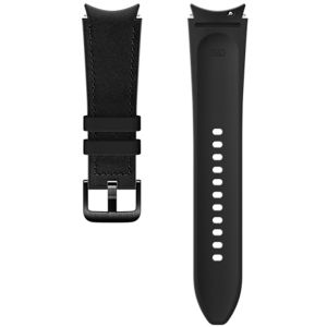 Samsung Original Bracelet Cuir Hybrid M/L Galaxy Watch / Watch 3 / Watch 4 / Active 2 / 4 : 40-41-42-44mm - Noir