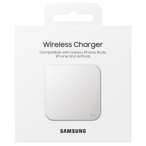 Samsung ﻿Wireless Charger Pad - Chargeur sans fil - Avec adaptateur et câble de charge - 15 Watt - Blanc