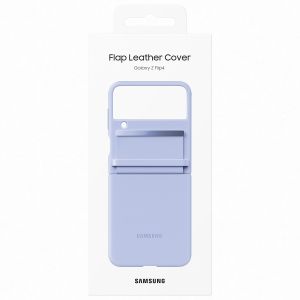 Samsung Original Coque en cuir Galaxy Z Flip 4 - Serene Purple