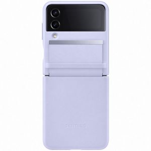 Samsung Original Coque en cuir Galaxy Z Flip 4 - Serene Purple