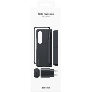 Samsung ﻿Original Étui de liseuse portefeuille + S Pen et adaptateur 25 W Galaxy Z Fold 4 - Noir