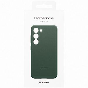 Samsung Original Coque en cuir Samsung Galaxy S23 - Vert