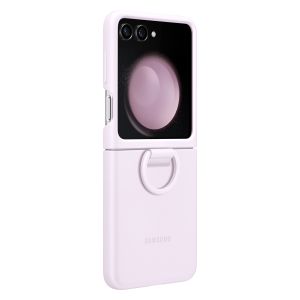 Samsung Original Coque en silicone Ring Galaxy Z Flip 5 - Lavender