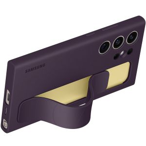 Samsung Coque arrière originale Standing Grip Galaxy S24 Ultra - Dark Violet