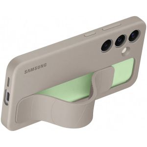 Samsung Coque arrière originale Standing Grip Galaxy S24 - Taupe