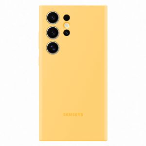 Samsung Original Coque en silicone Galaxy S24 Ultra- Yellow