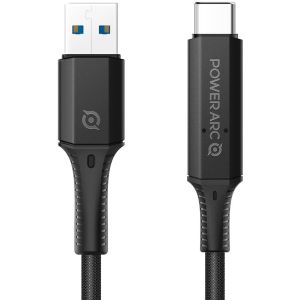 Spigen Câble USB tressé PowerArc - USB-A vers USB-C - 1 mètre - Noir - Duo-pack 