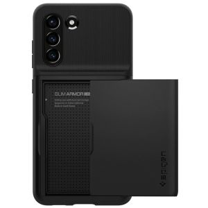 Spigen Coque Slim Armor CS Samsung Galaxy S21 FE - Noir