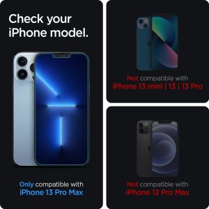 Spigen Protection d'écran en verre trempé GLAStR Privacy Applicator iPhone 13 Pro Max