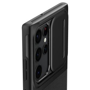 Spigen Coque Optik Armor Camera slider Samsung Galaxy S22 Ultra - Noir