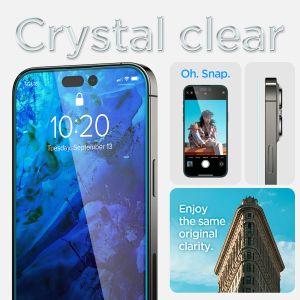 Spigen Protection d'écran en verre trempé GLAStR Fit + Applicator iPhone 14 Pro Max