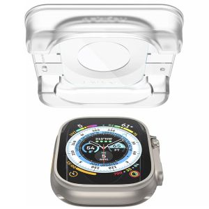 Spigen Protection d'écran EZ FIT Glas.tR avec applicateur Apple Watch Ultra (2) - 49 mm - Transparent