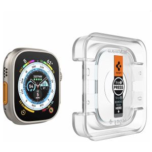 Spigen Protection d'écran EZ FIT Glas.tR avec applicateur Apple Watch Ultra (2) - 49 mm - Transparent