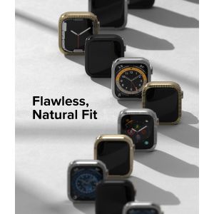 Ringke Style de lunette Apple Watch Series 7 / 8 / 9 - 45 mm - Hairline Bolts Gold